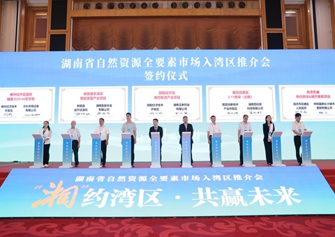 湘深携手共促要素融通，，湖南省自然资源全要素市场大湾区推介会在深圳举行